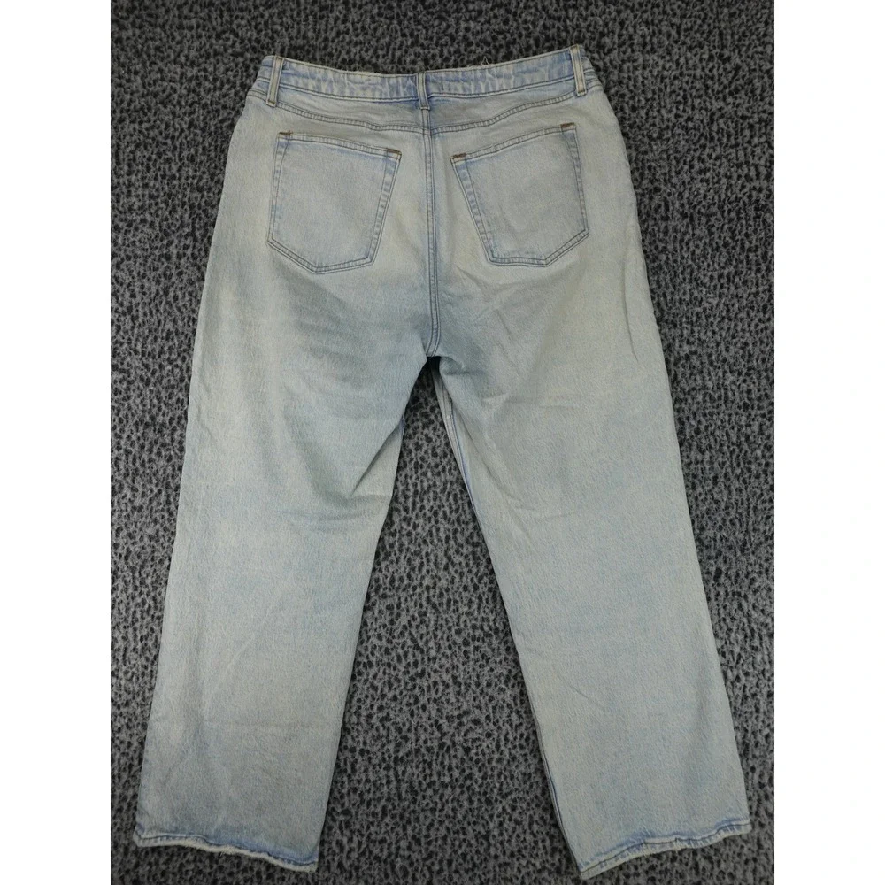 Abercrombie & Fitch 90s Relaxed Jean Womens 33/16S Light Wash High Rise Blue
